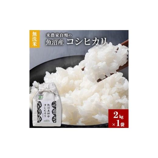 ふるさと納税 米 コシヒカリ 新潟県 魚沼市   令和7年産 無洗米 米農家自慢の 魚沼産 コシヒカリ2kg×1袋 米 お米 こめ こしひかり 白米 無洗 新…