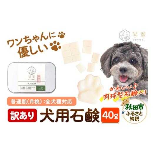 ふるさと納税 雑貨・日用品 秋田県 秋田市 訳あり ルベール の 犬用石鹸 普通肌(月桃) 40g 肉球型石鹸入り クロネコゆうパケット