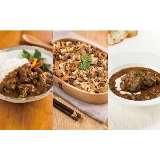 ふるさと納税 加工品等 レトルト 岩手県 久慈市 11月発送分 厳選素材・保存料・化学調味料・食品添加物不使用 「山形村短角牛レトルト3点セット」国産 牛 ビ…