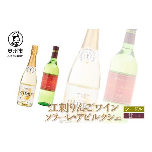 ふるさと納税 ワイン スパークリングワイン 岩手県 奥州市 江刺りんごワイン シードル×甘口 720ml 2本セット サンふじ アルコール ソラーレ・アビルクシェ ギ…
