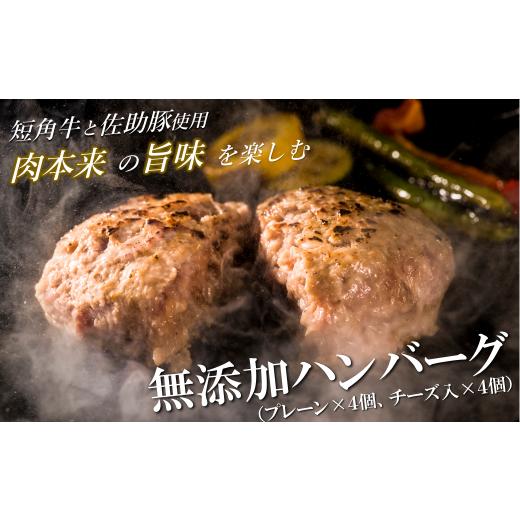 ふるさと納税 牛肉 ハンバーグ 岩手県 久慈市 7日以内発送 絶品 「短角牛と佐助豚のハンバーグセット(冷凍:プレーン160g×4個、チーズ入160g×4個)」いわ…