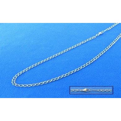 ふるさと納税 ネックレス 長野県 岡谷市 004-006 純チタンネックレス カットチェーン 45cm 45cm