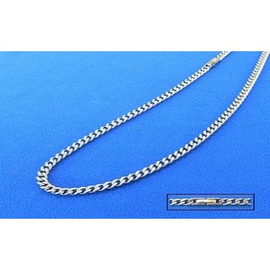 ふるさと納税 ネックレス 長野県 岡谷市 006-004 純チタンネックレス 6mm喜平 45cm 45cm