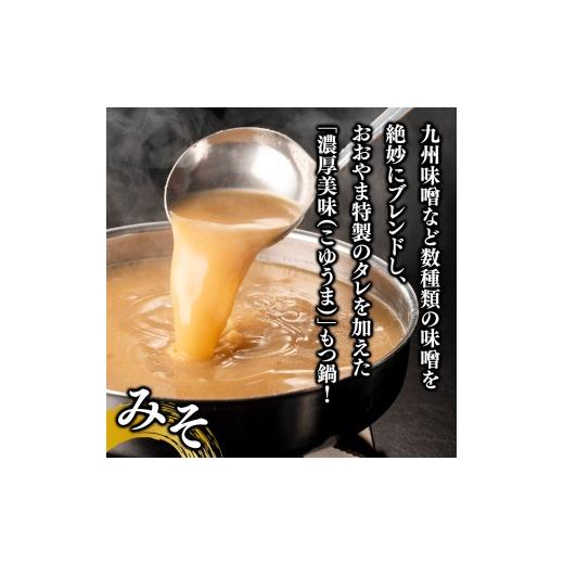 ふるさと納税 モツ鍋 福岡県 八女市 博多もつ鍋おおやま もつ鍋みそ・しょうゆ食べ比べ 各3人前（合計6人前） もつ モツ もつ鍋 みそ味 しょうゆ味 博多 九州…_2