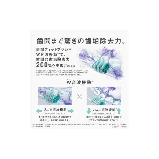 ふるさと納税 美容・健康家電 滋賀県 彦根市 電動歯ブラシ パナソニック W音波振動ハブラシ ドルツ EW-DP58-W Panasonic Doltz W-パールホワイト 家電 電動ハ…の画像