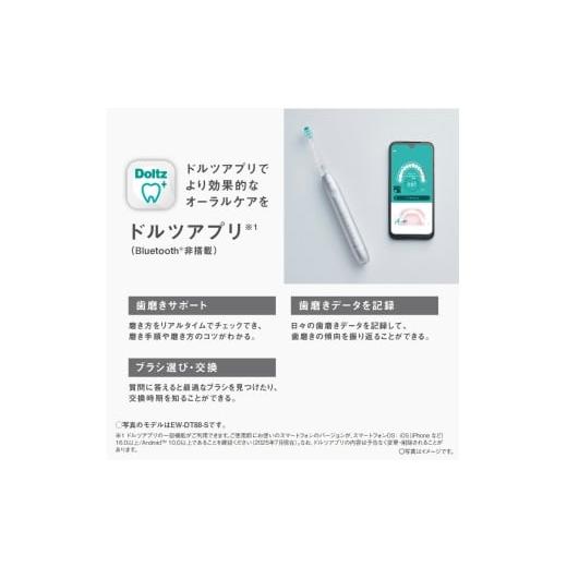 ふるさと納税 美容・健康家電 滋賀県 彦根市 電動歯ブラシ パナソニック W音波振動ハブラシ ドルツ EW-DP58-W Panasonic Doltz W-パールホワイト 家電 電動ハ…の画像