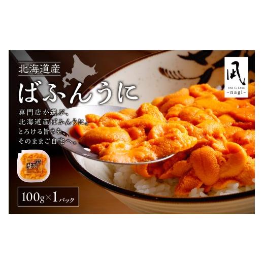 ふるさと納税 ウニ 北海道 札幌市 先行予約 [北海道産]バフンウニ 塩水 100g 札幌カネシン水産