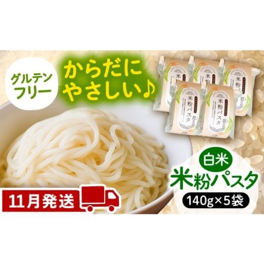 ふるさと納税 麺類 愛知県 愛西市 11月発送 米粉パスタ 白米 140g×5袋 お米 パスタ グルテンフリー 愛西市 / 戸典オペレーター AECT031-11 11月発送