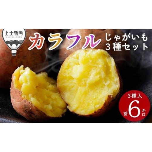 ふるさと納税 野菜類 じゃがいも 北海道 上士幌町 北海道産 カラフル じゃがいも 3種セット 計6kg(2kg×3種) 北海道 上士幌町 加藤農場 野菜 ジャガイモ 馬…