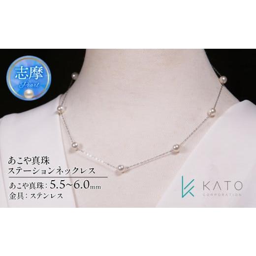 ふるさと納税 アクセサリー ネックレス 三重県 志摩市 真珠 アクセサリー ネックレス パール 5.5mm 以上 6.0mm 未満 サージカルステンレス 金属 アレルギー 対…_1