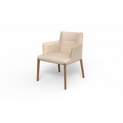 ふるさと納税 家具 北海道 旭川市 アームチェア ELEGA 15 脚 マロンブラウン色 HZU-LBN_05161 HZU-LBN