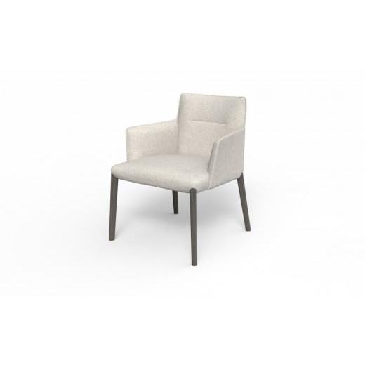 ふるさと納税 家具 北海道 旭川市 アームチェア ELEGA 15 脚 チャコールグレー色 HZU-LGY_05171 HZU-LGY