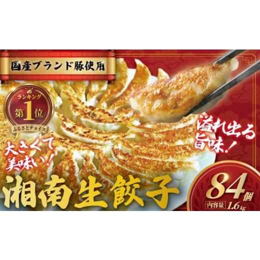 ふるさと納税 惣菜・レトルト 冷凍 神奈川県 藤沢市 餃子 ぎょうざ 84個 (42個 × 2 パック) 肉汁たっぷり 大きい 国産 ブランド豚 ルイビ豚 小分け 豚肉 野菜…