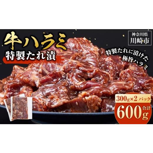 ふるさと納税 牛肉 焼肉・バーベキュー 神奈川県 川崎市 訳あり 牛ハラミ 特製たれ漬 0.6kg 2026年10月発送 2026年10月発送