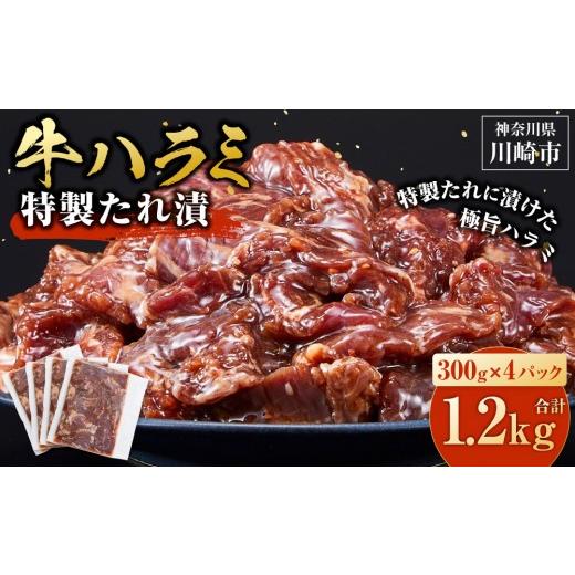 ふるさと納税 牛肉 焼肉・バーベキュー 神奈川県 川崎市 訳あり 牛ハラミ 特製たれ漬 1.2kg 順次配送 順次発送(入金確認後、1週間以内に発送)