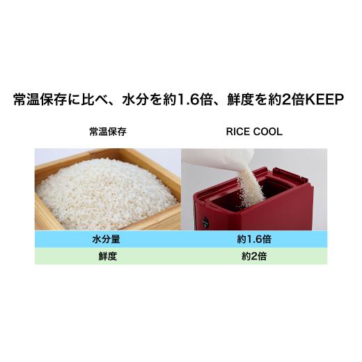 ふるさと納税 キッチン家電 長野県 千曲市 保冷米びつ ライスクール 10Kg クラシックレッド（HRC-10SR） | 米びつ 米櫃 こめびつ お米 米 おこめ コメ こめ 保…の画像