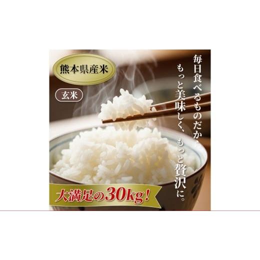 ふるさと納税 米 熊本県 熊本市 令和7年産 玄米 森のくまさん 玄米30kg(5kg×6袋) 2025年11月上旬より順次発送開始 米 お米 ごはん ご飯 常温 熊本県 熊本…