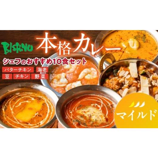 ふるさと納税 惣菜・レトルト 冷凍 福岡県 久留米市 マイルド ビスヌ 本格カレー シェフのおすすめ10食_ビスヌ 本格 カレー シェフ おすすめ 10食 バターチ…