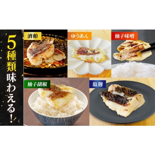 ふるさと納税 魚貝類 長崎県 五島市  12回定期便 漬け魚5種（柚庵漬け／酒粕漬け／塩麹漬け／柚子味噌漬け／柚子胡椒漬け） 魚種は旬の魚をおまかせ 五島市／…_2