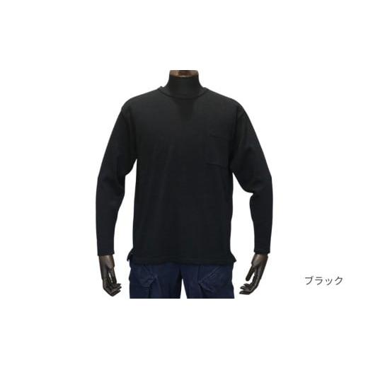 ふるさと納税 服 男 新潟県 五泉市 ブリージング 丸首長袖 プルオーバー ブラック XL | 長袖 無地 ウール メンズ レディース 秋冬 春秋 新潟県 五泉市 有限会…