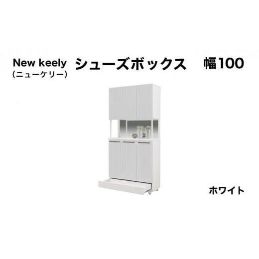 ふるさと納税 家具 インテリア・寝具・収納 福岡県 大木町 New keely(ニューケリー)幅100 シューズボックス ホワイト 北海道・東北・沖縄・離島不可 CN050-W…
