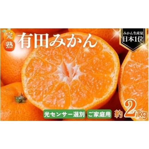 ふるさと納税 果物類 みかん 和歌山県 かつらぎ町 ご家庭用 こだわりの有田みかん 約2kg+250g(傷み補償分) 2025年12月発送 光センサー選別 農家直送 / みか…