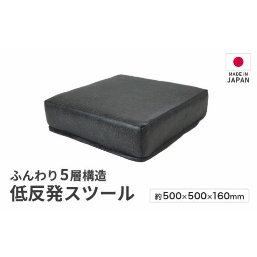 ふるさと納税 家具 インテリア・寝具・収納 福井県 あわら市 ブラック 低反発スツール ヴァーサ / ゆったり デザイン マットレス オットマン aw055-a012_01 …