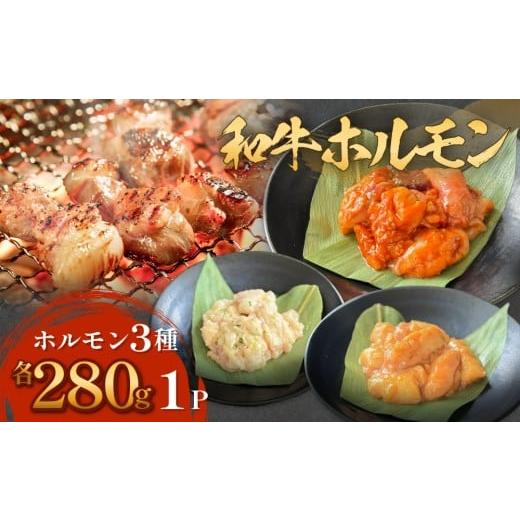 ふるさと納税 牛肉 ホルモン 宮城県 石巻市 和牛ホルモン 3種 各280g×1P 牛ホルモン 味噌ホルモン 塩ホルモン ミックスホルモン 味噌 塩 ミックス 小腸 国産 …