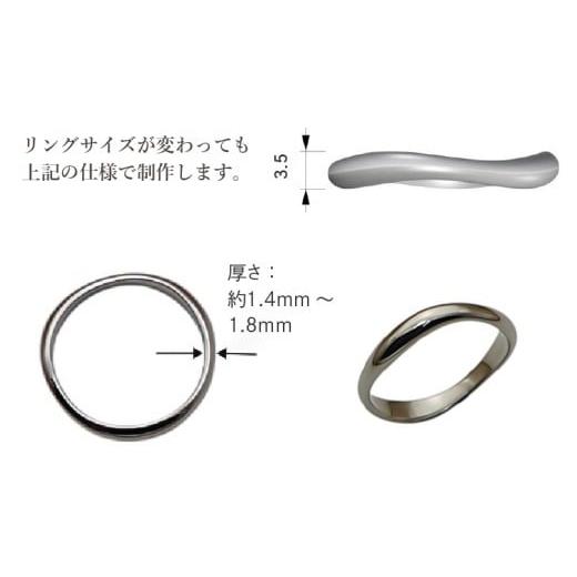ふるさと納税 アクセサリー リング 福井県 坂井市 チタンリング／river／幅約3.5mm 1個 チタン製 日本製 リング 指輪 オールチタン 純チタン アクセサリー お…_6