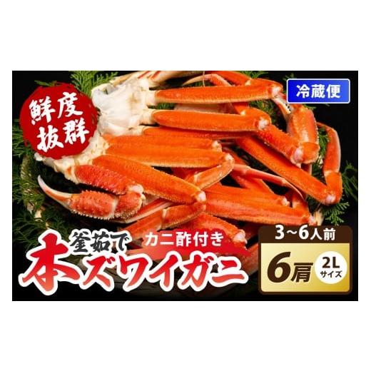 ふるさと納税 カニ ずわいガニ 京都府 京丹後市 厳選 釜茹で 本ズワイガニ 2Lサイズ6肩 海鮮 かに カニ 蟹 本ずわいがに ズワイ蟹 ボイル 海産物 魚介類 …
