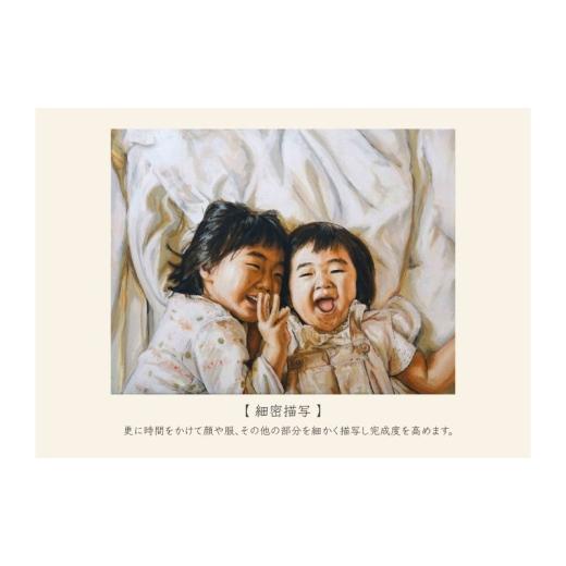 ふるさと納税 雑貨・日用品 絵画 福岡県 大刀洗町 油絵で高級感のある肖像画を描きます（33×24cm・背景あり）の画像