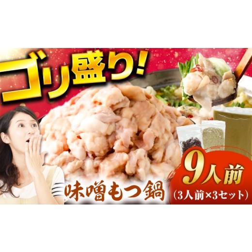 ふるさと納税 モツ鍋 福岡県 広川町 もつ鍋(味噌)9人前セット 広川町 / 株式会社POWER EAST CONNECTION AFAZ031 9人前