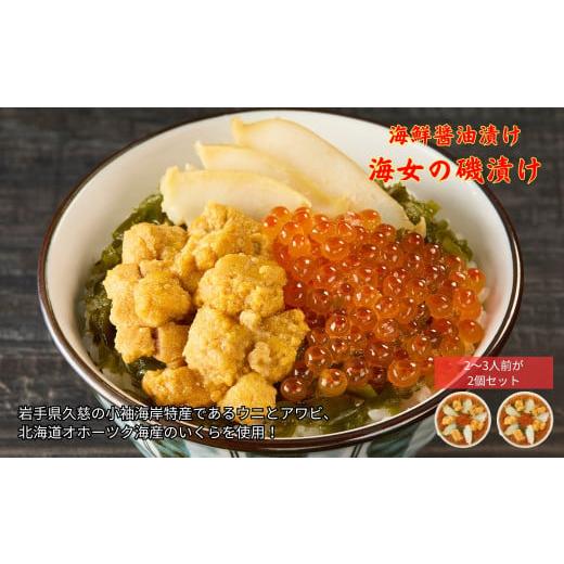 ふるさと納税 ウニ 岩手県 久慈市 [ 通常発送分 ]「海女の磯漬け 250g×2箱セット」海鮮 醤油漬け 海の幸 丼の具 うに あわび めかぶ いくら ミックス ギフ…