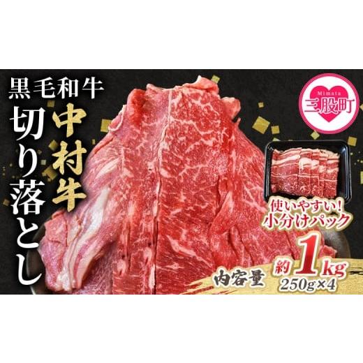 ふるさと納税 牛肉 セット 宮崎県 三股町 黒毛和牛 中村牛切り落とし 合計1kg(250g×4) 国産 九州産 脂身 牛肉 赤身 すき焼き 牛丼 肉じゃが プルコギ 煮込み…
