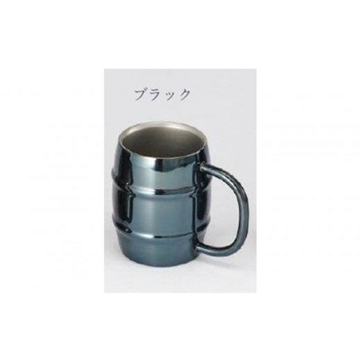 ふるさと納税 食器・グラス マグカップ 鳥取県 鳥取市 ORORU樽型マグカップ 380ml ブラック ブラックの画像