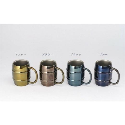 ふるさと納税 食器・グラス マグカップ 鳥取県 鳥取市 ORORU樽型マグカップ 380ml ブラック ブラックの画像