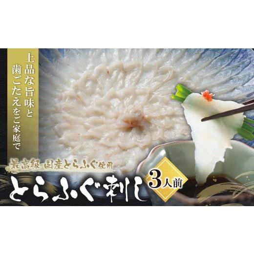ふるさと納税 フグ 福岡県 福智町 W01-01 とらふぐ刺し(3人前) 2025年11月発送分 薬味 ポン酢付き 国産 とらふぐ ふぐ ふぐ刺し てっさ 刺身 冷蔵 人気 おす…