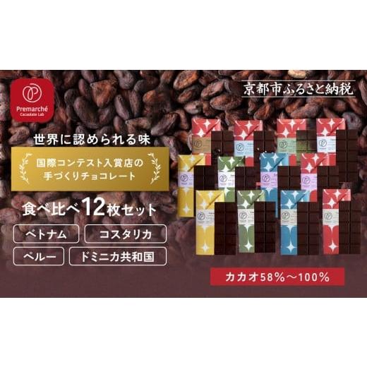 ふるさと納税 菓子 チョコレート 京都府 京都市 Premarch? Cacaolate Lab 国際コンテスト入賞店の手づくりチョコレート 食べ比べ12枚セット|京都 チョコレー…