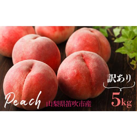 ふるさと納税 もも 山梨県 笛吹市 2026年発送 先行予約 訳あり桃 5kg 山梨県笛吹市産 235-009-26y