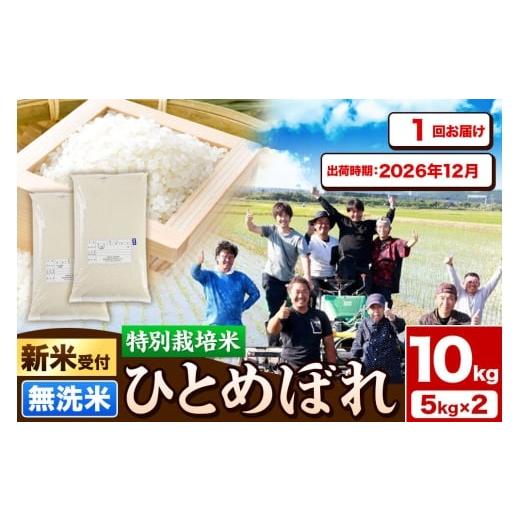 ふるさと納税 米 ひとめぼれ 秋田県 由利本荘市 [新米予約]令和8年産 無洗米 特別栽培米 ひとめぼれ 10kg(5kg×2袋)秋田県産 2026年12月出荷 ひとめぼれ …