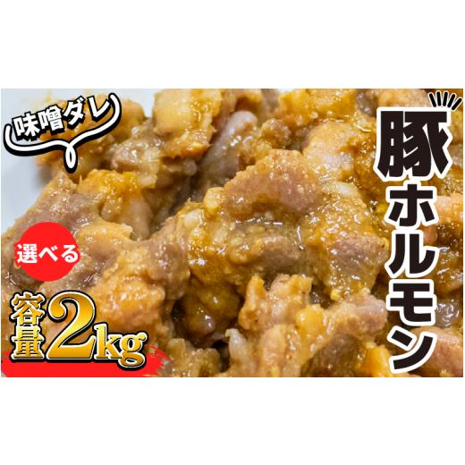 ふるさと納税 豚肉 ハンバーグ 徳島県 阿波市 豚肉 やみつきホルモン 味噌ダレ 2kg ぶたにく 豚 ぶた ポーク ホルモン 漬け 味噌 タレ 小分け 真空パック 冷凍…