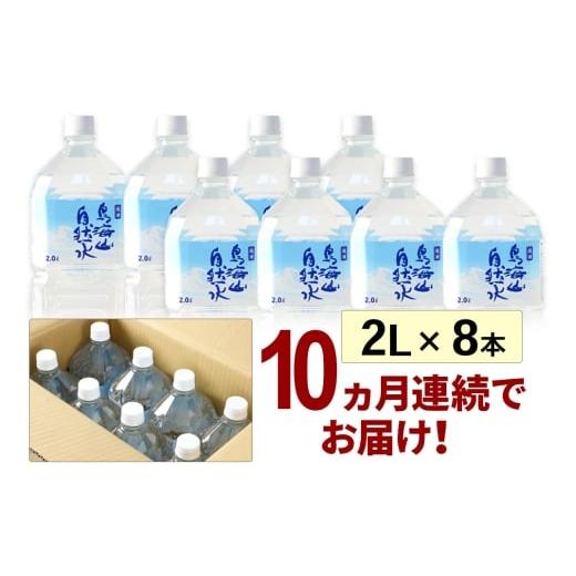 ふるさと納税 水・ミネラルウォーター 1L〜2L 秋田県 由利本荘市 《定期便10ヶ月》鳥海山自然水(2L)8本×10か月連続 計80本の画像