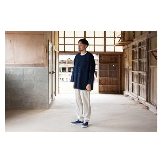 ふるさと納税 服 岩手県 一関市 KOIKUCHI 紺・LLサイズ 鯉口シャツ 長袖シャツ 紺・LLサイズの画像