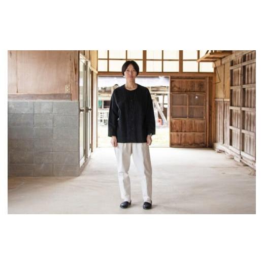ふるさと納税 服 岩手県 一関市 KOIKUCHI 黒・Sサイズ 鯉口シャツ 長袖シャツ 黒・Sサイズの画像