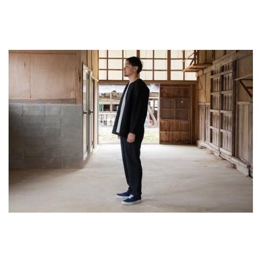ふるさと納税 服 岩手県 一関市 KOIKUCHI 黒・Lサイズ 鯉口シャツ 長袖シャツ 黒・Lサイズの画像