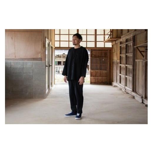 ふるさと納税 服 岩手県 一関市 KOIKUCHI 黒・Lサイズ 鯉口シャツ 長袖シャツ 黒・Lサイズの画像
