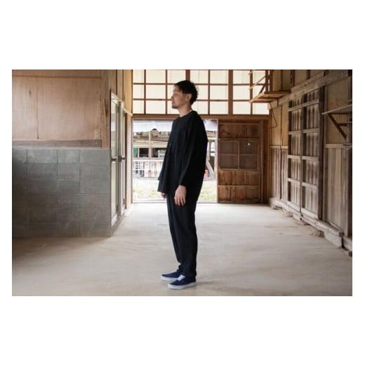 ふるさと納税 服 岩手県 一関市 KOIKUCHI 黒・Lサイズ 鯉口シャツ 長袖シャツ 黒・Lサイズの画像