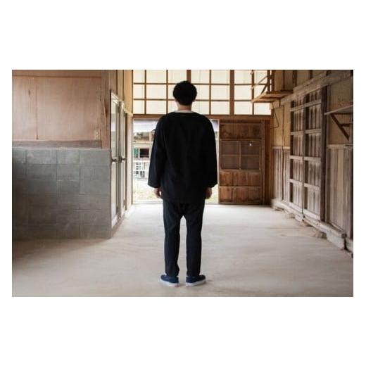 ふるさと納税 服 岩手県 一関市 KOIKUCHI 黒・LLサイズ 鯉口シャツ 長袖シャツ 黒・LLサイズの画像