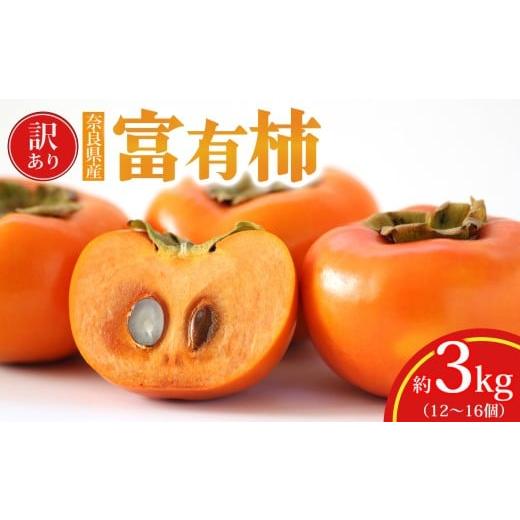 ふるさと納税 果物類 柿 奈良県 五條市 わけあり 富有柿 約 3kg ( 12 〜 16個 ) | フルーツ くだもの 果物 柿 かき わけあり自宅用 家庭用 デザート 人気 国…