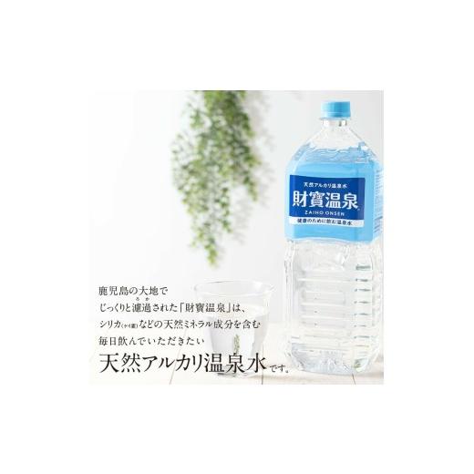 ふるさと納税 水・砿物お水 500mL〜999mL 鹿児島県 飛泉市 E5-2266／ 6回定期 生まれながら塩基海水浴場水 財寶温泉 2L×9本